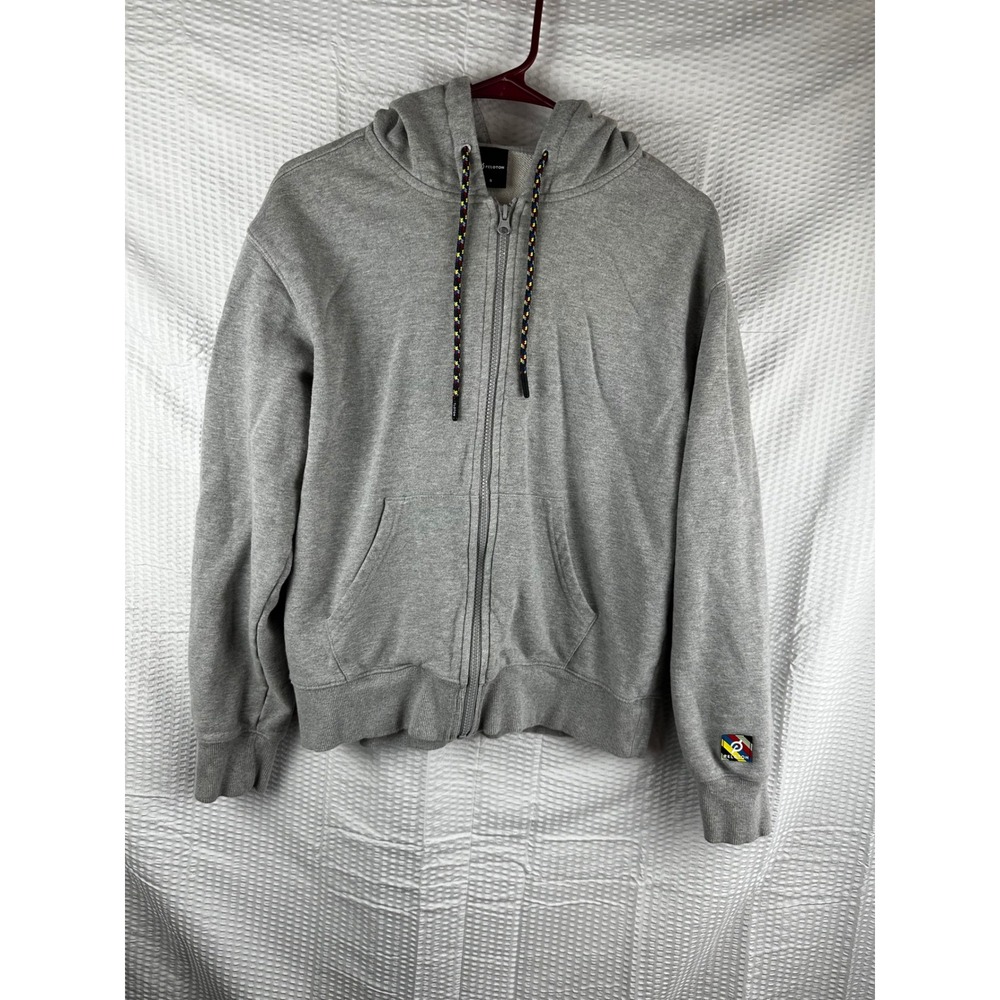 Peloton Women's Small Gray Full-Zip Hoodie Jacket Athletic Sweatshirt w/ Pockets